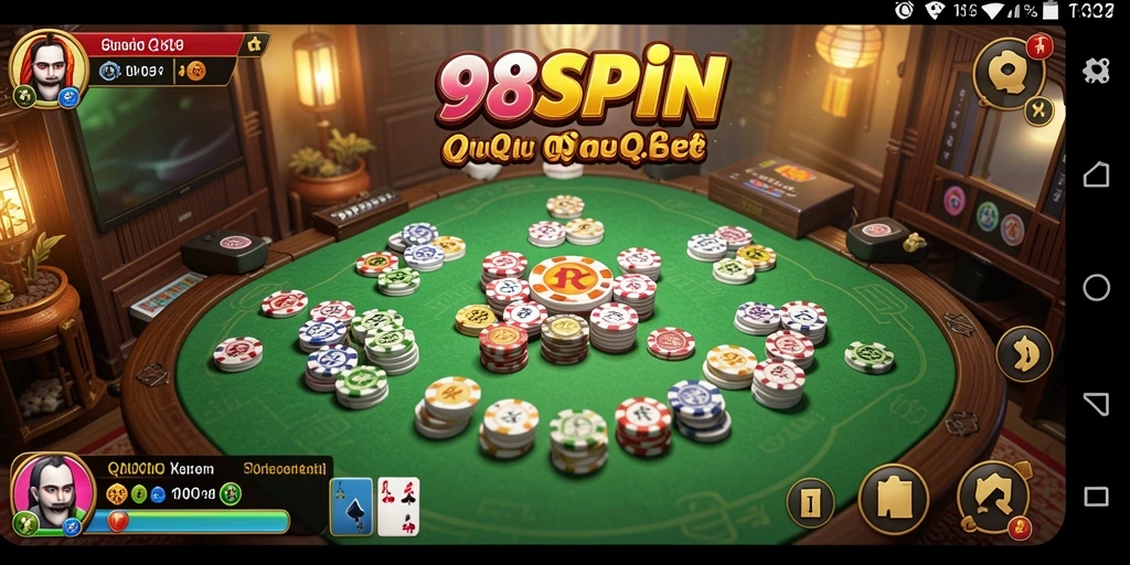 Gambaran permainan QiuQiu yang seru di 98SPIN.
