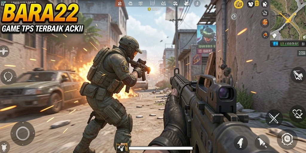 Tampilan gameplay BARA22 yang menegangkan dan penuh aksi.