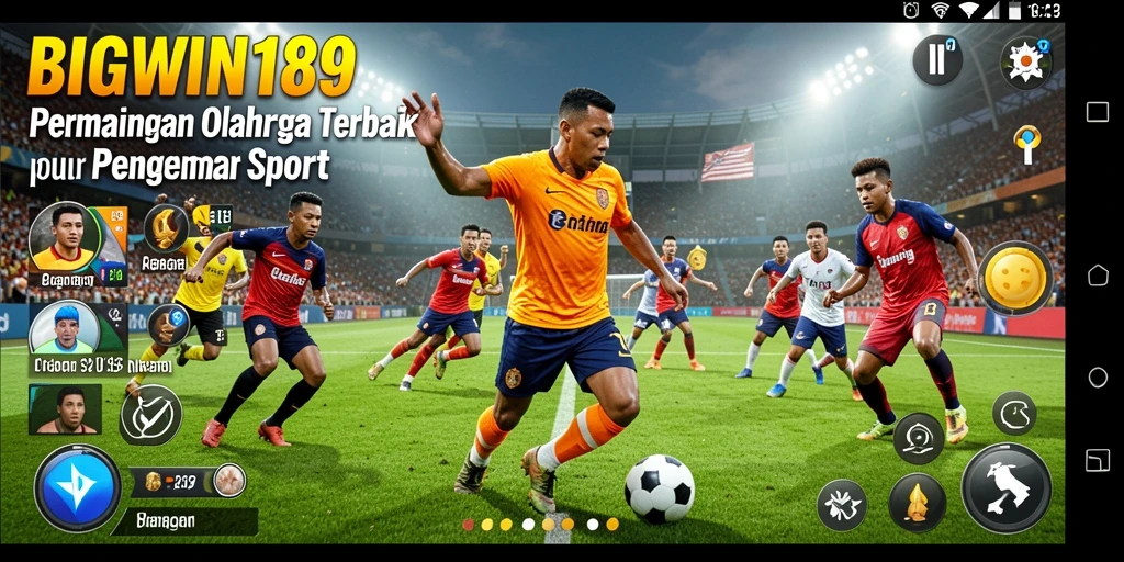 Screenshot gameplay menarik dari BIGWIN189 yang menunjukkan aksi olahraga yang seru.