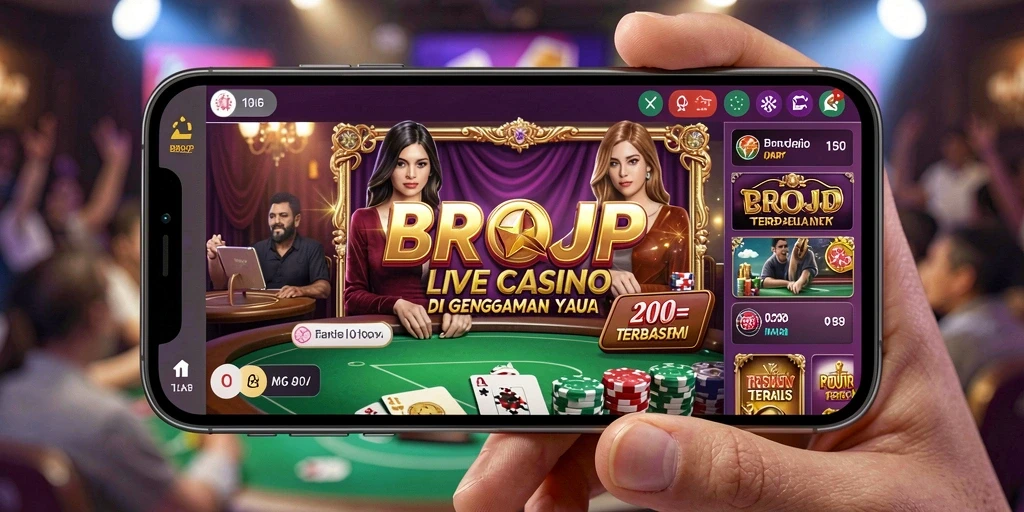 Gameplay Live Casino yang mendebarkan di BROJP.