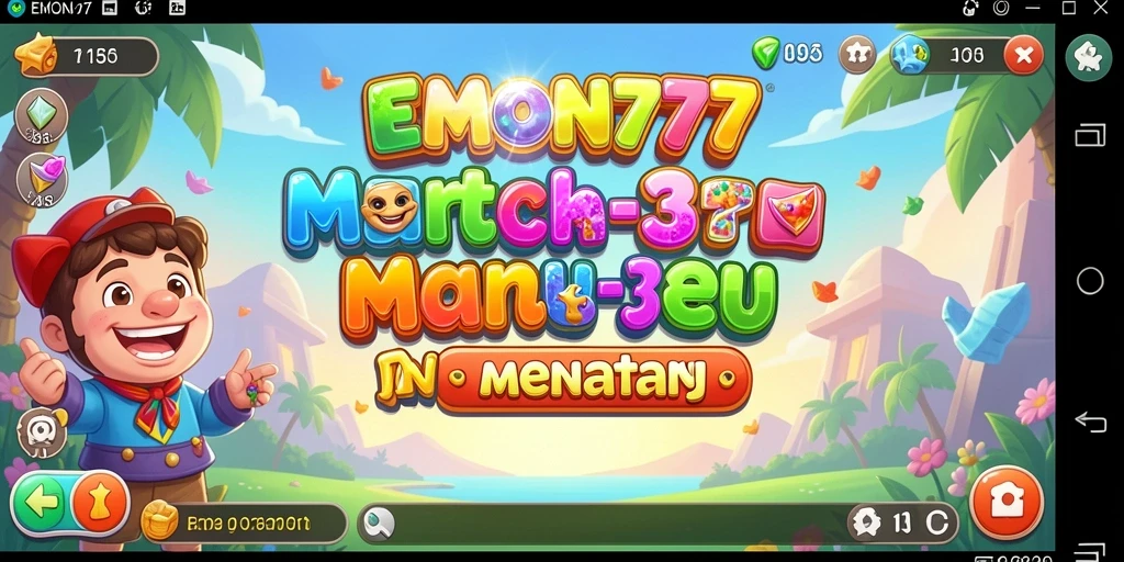 Gameplay seru dari EMON777 dalam genre Match-3.