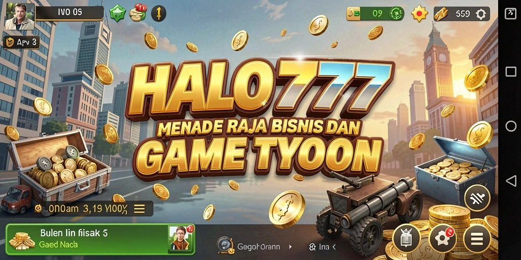 Tampilan gameplay HALO777 dengan berbagai aspek bisnis yang dikelola.