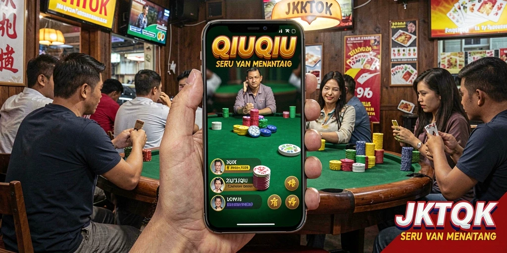 Gameplay seru QiuQiu di JKTOK dengan grafis yang menarik.