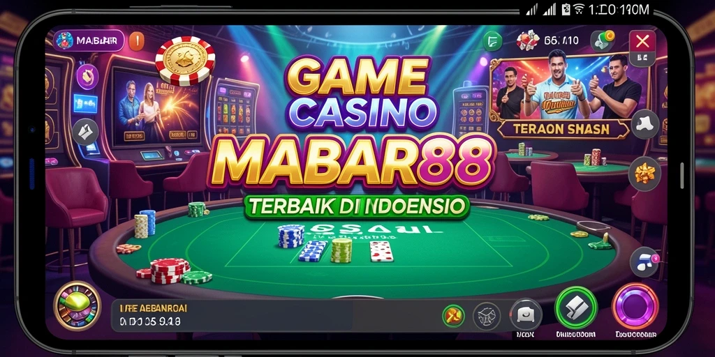 Tampilan screenshot MABAR88 yang menunjukkan aksi Live Casino yang seru.
