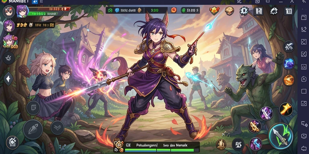 Tampilan gameplay seru di dunia anime MAMIBET.