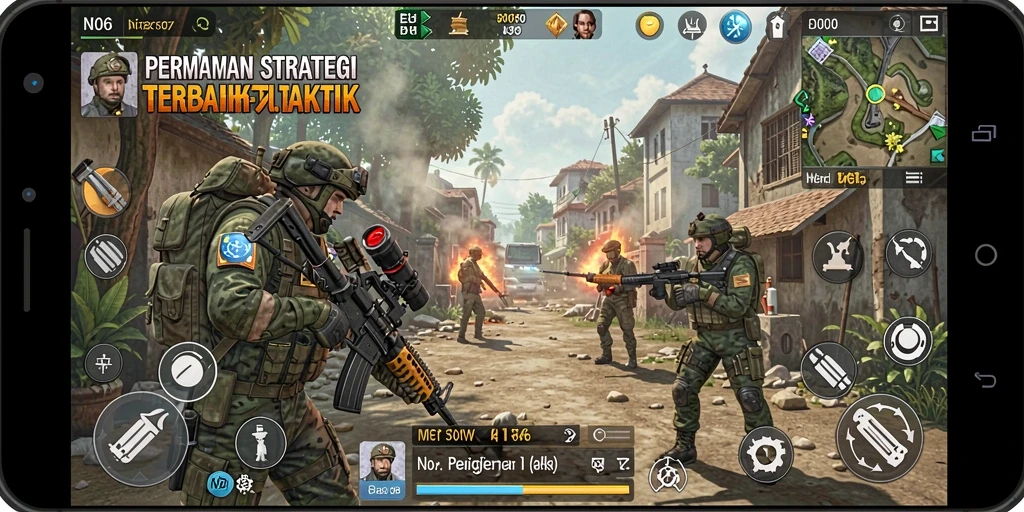 Tangkapan layar gameplay N06 menampilkan aksi strategis yang mendebarkan.