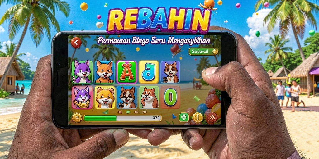 Tampilan gameplay seru dalam aplikasi Bingo REBAHIN.
