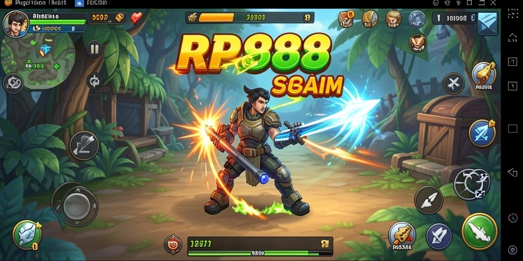 Tangkapan layar menunjukkan aksi strategi mendebarkan di RP888.